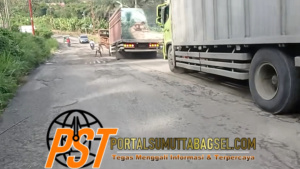 Hati Hati ! Pak Sopir 1 Kilometer Jalan Baypass Padang Sidempuan Rusak Berat