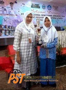 Nur Hamimah Pohan Siswi SMAN 1 Sipirok Juara 3 Desain Foster FLS2N Sumatera Utara 2023