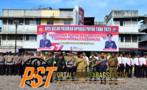 Wakil Walikota Padangsidimpuan Hadiri Apel Gelar Pasukan Operasi Patuh Toba 2023