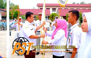 Pengukuhan PMR Wira SMKN 3 Padangsidimpuan Dirangkai Dengan Donor Darah