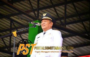 Wali Kota Padangsidimpuan Irup Detik Detik Proklamasi Kemerdekaan RI Ke 78