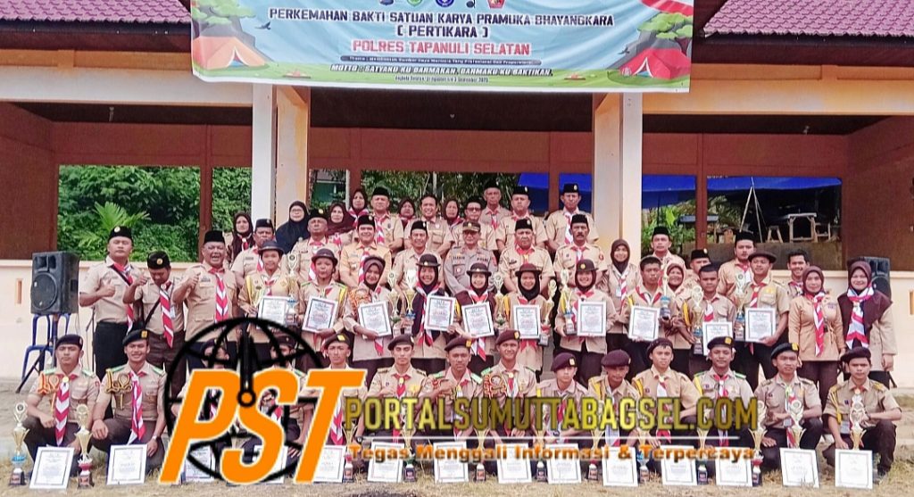 Waka Polres Tapsel Tutup Perkemahan Bakti Satuan Karya Bhayangkara