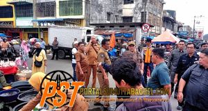 Satpol PP, Dishub Dan Disperindag Kota Padangsidimpuan Kembali Tertibkan PKL