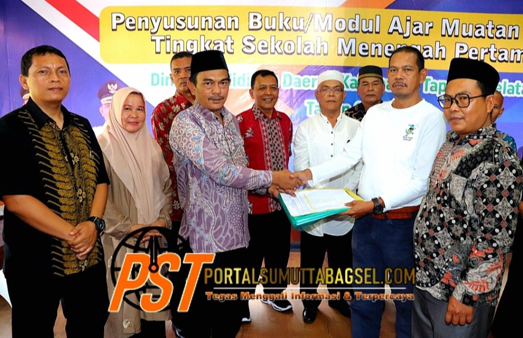 Buku Muatan Lokal Pelajaran Seni Budaya Tingkat SMP Tapsel Menunggu Terbit Perda