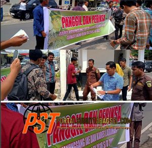 Massa LMPN Mendesak Kejari Sidimpuan memanggil dan Memeriksa Kades Labuhan Labo dan Kades Manunggang Jae