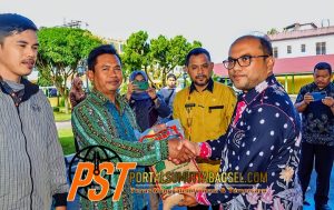 Pj Wali Kota Letnan Salurkan 29 Ton Bibit Padi Sawah Gemas El-Nino Kepada 109 Kelompok Tani