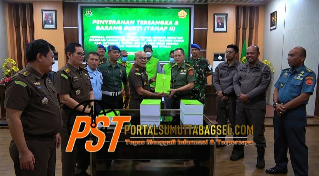 Pidmil Kejati Sumut Tahap II Perkara Koneksitas Dugaan Korupsi Eradikasi Lahan PT PSU Rp50,4 Miliar