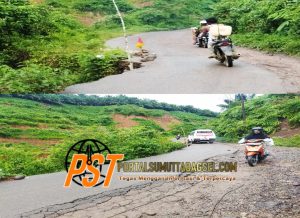 Jalan Lintas Napa – Simarpinggan Tapsel, Ancam Keselamatan Pengguna Jalan!