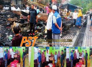 Pemko Padangsidimpuan Melalui Dinas Sosial Salurkan Bantuan Kepada Korban Bencana Kebakaran