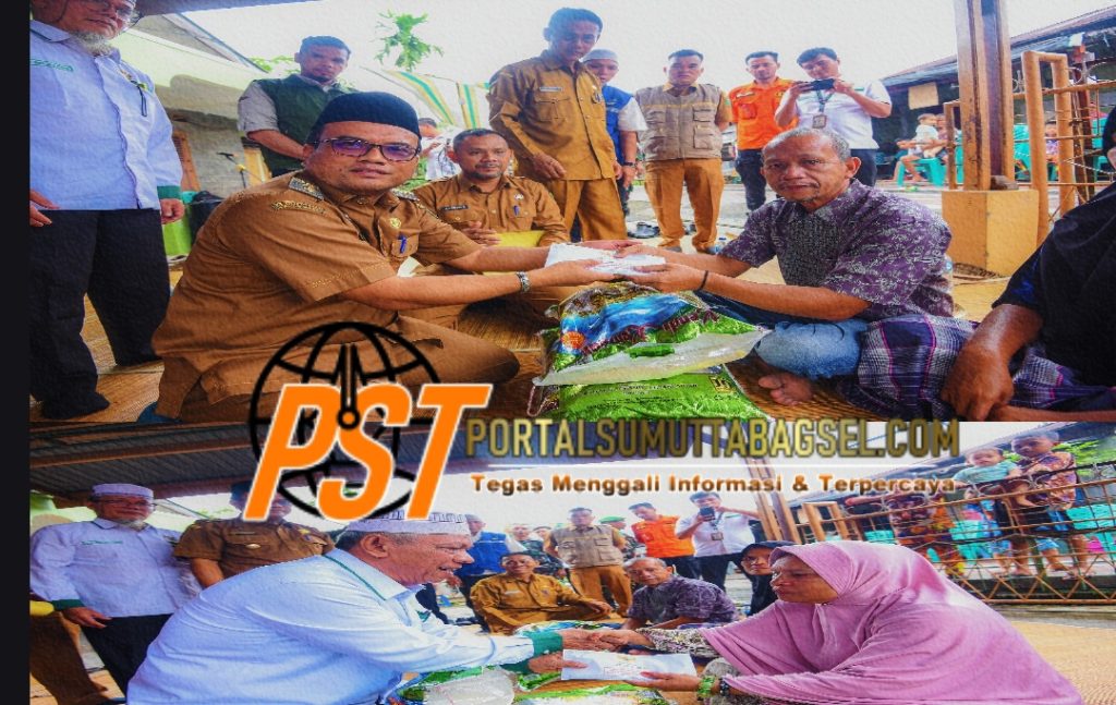 Pemko Padangsidimpuan Bersama Baznas Serahkan Bantuan Kepada Korban Kebakaran