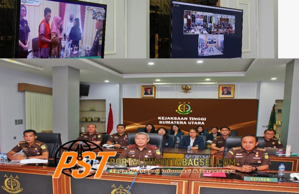Lewat Virtual Kejati Sumut Hentikan Penuntutan Perkara Penadahan Setelah Korban dan Tersangka Berdamai