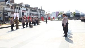 Kapolres Dudung Pimpin Apel Kesiapan PAM TPS : Wujudkan Pemilu Aman di Padangsidimpuan