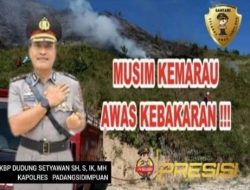 Jangan Biarkan Lahan Terbakar, Kapolres Padangsidimpuan Serukan Aksi Nyata!