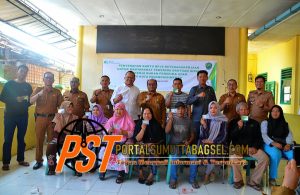 Pj Wali Kota Letnan Hadiri Penyerahan Kartu BPJS Ketenagakerjaan di Kantor Camatan Padangsidimpuan Selatan