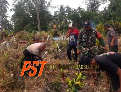Polsek Hutaimbaru Turut Berpartisipasi Dalam Kegiatan Gotong Royong di Desa Partihaman Saroha
