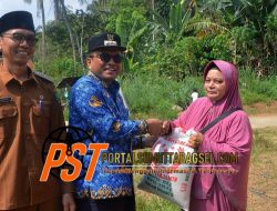 Pemko Padangsidimpuan Salurkan Bantuan Beras kepada 274 Kk di Desa Siloting