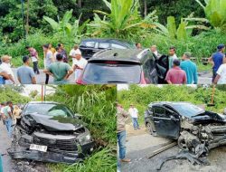 Diduga Mobil Dinas Pj Ketua Tim Penggerak PKK Padangsidimpuan Mengalami Kecelakaan