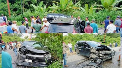 Diduga Mobil Dinas Pj Ketua Tim Penggerak PKK Padangsidimpuan Mengalami Kecelakaan