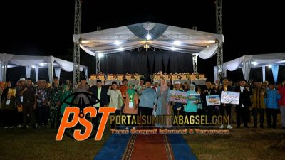 Bupati Dolly Tutup MTQ Ke-56 Tapsel, Muara Batang Toru Raih Juara Umum MTQ dan Sayur Matinggi Juara Umum MQK