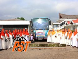 Bupati Dolly Berangkatkan Jamaah BKMT Tapsel Ikuti Halal Bi Halal Provsu