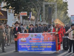 Pemko Padangsidimpuan Turut Meramaikan Pawai Karnaval di Raker Komwil I Apeksi Pekanbaru