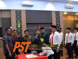 Mewakili Pj Wali kota Padangsidimpuan, Asisten I Pemerintahan dan Kesra Hadiri Pelantikan dan Pengambilan ikrar/Sumpah Janji PKD