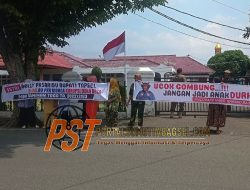 LIRA Tabagsel dan Gempur Tabagsel Geruduk Rumah Dinas Lama Bupati Tapsel