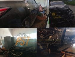 Usai Kecelakaan, Kondisi Mobil Dinas Wakil Ketua DPRD Padangsidimpuan Mencurigakan