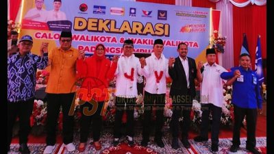 Enam Partai Deklarasikan Hapendi-Gempar Maju Pilkada Padangsidimpuan 2024