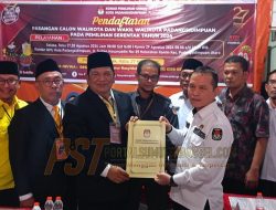 Pasangan Irsan Efendi Nasution dan Ali Muda Siregar Resmi Daftar ke KPU