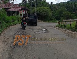 Jalan Abdul Jalil Lubis, Kecamatan Batunadua Rusak Parah