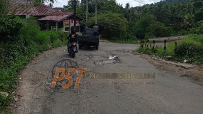 Jalan Abdul Jalil Lubis, Kecamatan Batunadua Rusak Parah