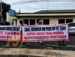 Wartawan Demonstrasi di Kejari Padangsidimpuan, Tuntut Transparansi Informasi dan Prosedur Wawancara