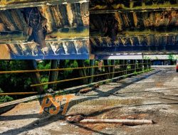 Jalan Bypass Padangsidimpuan Berlubang, Jembatan Plat Beton Diganti Kayu Kelapa