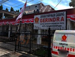 Lapor Pak Prabowo Ambulans Partai Gerindra Padangsidimpuan Hilang Jejak, Ketua DPC Bungkam
