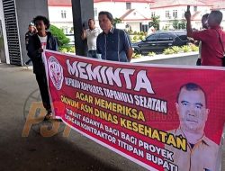 Dugaan Monopoli Proyek Dinkes Tapsel Massa WIB Tuntut Oknum Sekretaris Dicopot