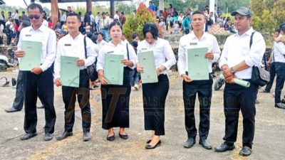 Bupati Nias selatan Resmi Serahkan SK dan SPT PPPK Paruh Waktu, Di Dapil II kecamatan Amandraya