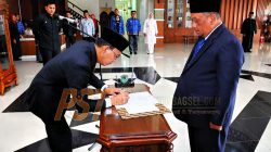 Bupati Gus Irawan Lantik Abadi Siregar Jadi Staf Ahli Bidang Ekonomi, Keuangan dan Pembangunan