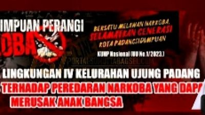 Warga Lingkungan IV Ujung Padang Bersatu: Tolak Narkoba, Dukung Penuh Gerakan Sikat Narkoba