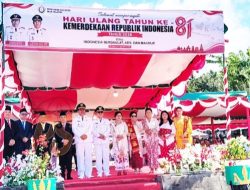 Ribuan Warga Padati Lapangan Orurusa, Hut Ke-81 Ri Di Nias Selatan Berlangsung Khidmat Dan Meriah