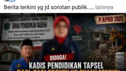 Diduga Bagi-bagi Proyek ke Suami Sendiri, Kadis Pendidikan Tapsel Disorot Media Sosial
