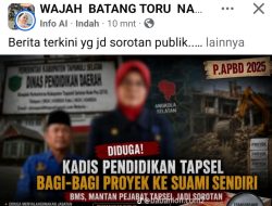 Diduga Bagi-bagi Proyek ke Suami Sendiri, Kadis Pendidikan Tapsel Disorot Media Sosial