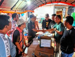 Komunitas PRISAI Indonesia Tabagsel Salurkan Bantuan ke Korban Kebakaran Kantin Padangsidimpuan Utara